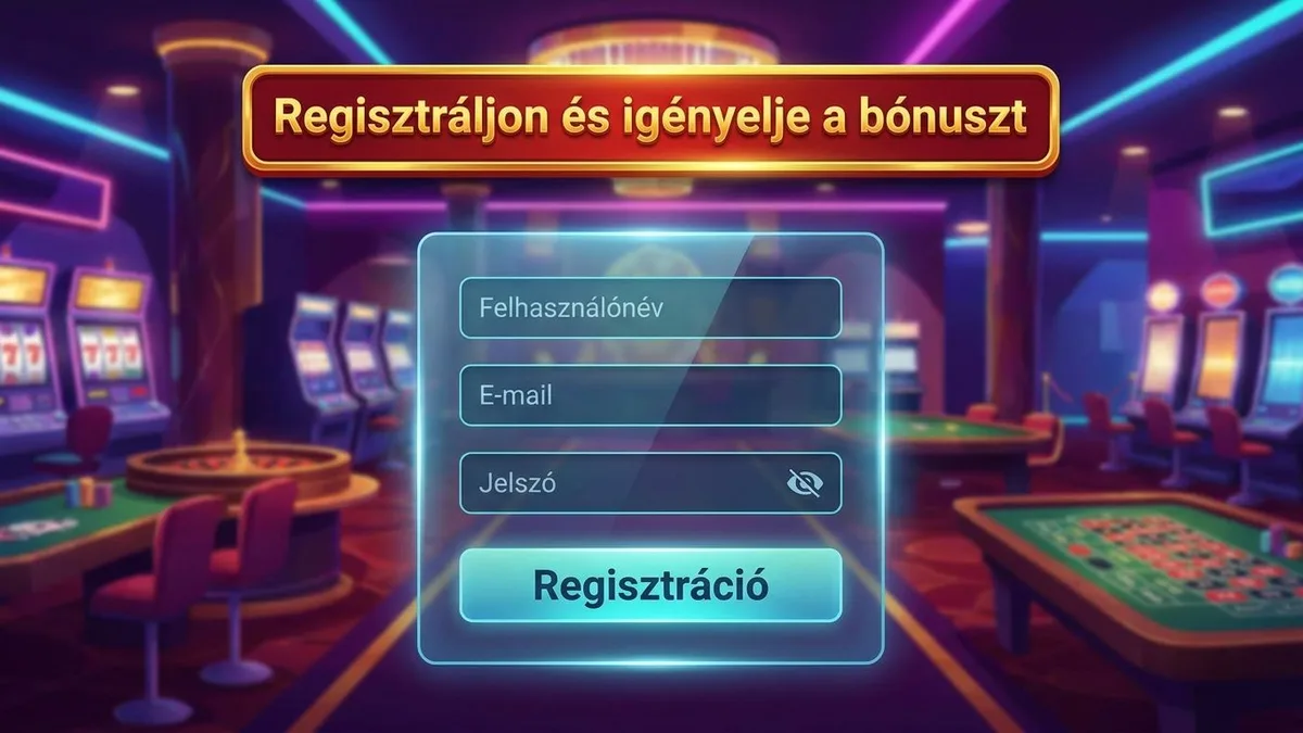Regisztráció bónusszal
